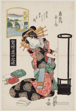 Keisai Eisen Painting - miya yashio of the giya 1823 Keisai Eisen Ukiyoye